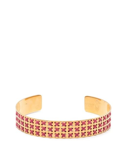 L'EIGHT STUDIO White Engraved Cuff Bracelet