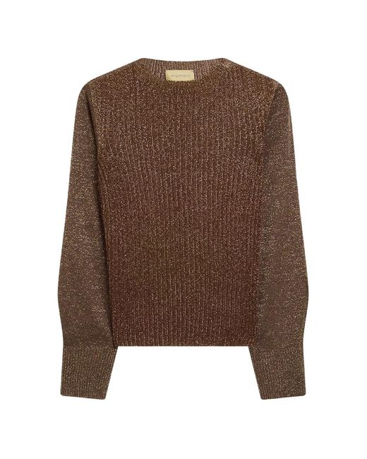 Momoní Brown Loa Ribbed Sweater