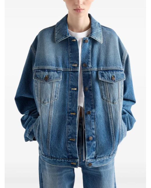 Prada Blue Klassische Jacke