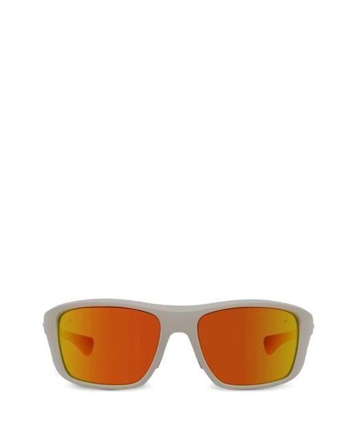 Vuarnet White Rectangle-Frame Sunglasses for men
