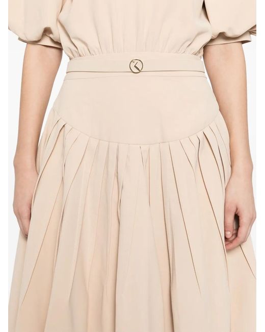 Saiid Kobeisy Natural Crepe Short Dress