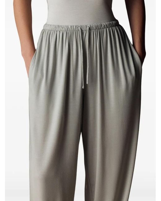 12 STOREEZ Gray Soft Power Drawstring Track Pants