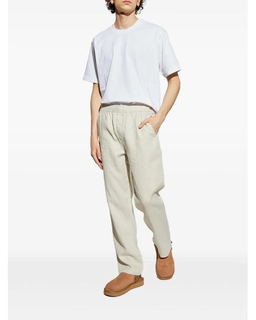 Samsøe & Samsøe White Sajabari X Elasticated-Waistband Trousers for men