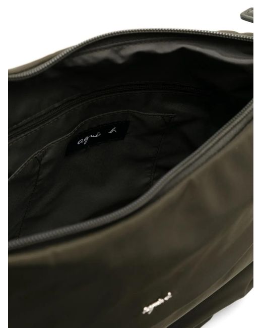Agnes B. Black Round-Shape Shoulder Bag