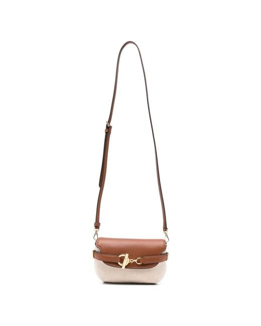 Ralph Lauren White Small Blaike Cross Body Bag