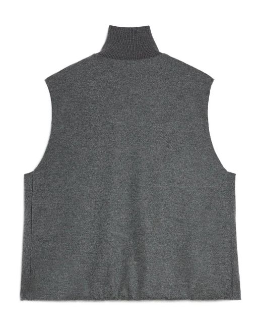 メンズ Jil Sander ウールベスト Gray