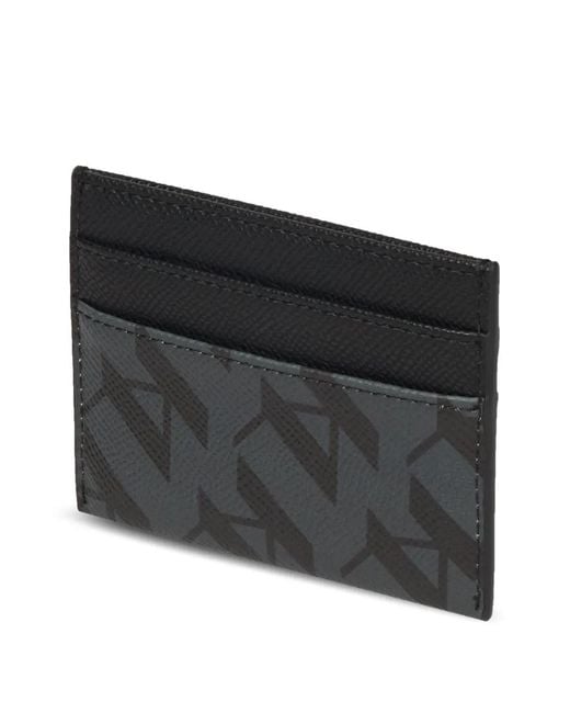 Karl Lagerfeld Black Monogram Cardholder for men
