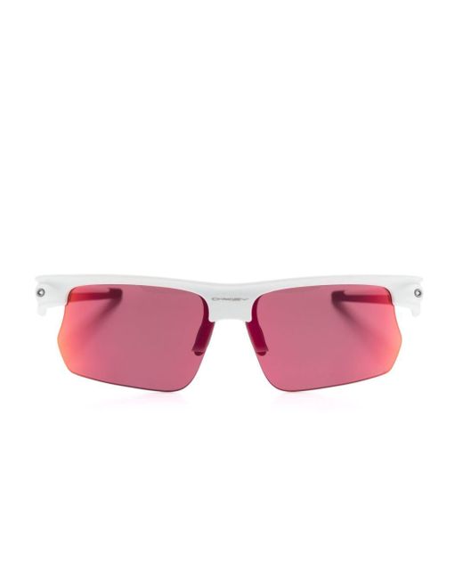 Oakley Pink Bisphaera Biker-frame Sunglasses