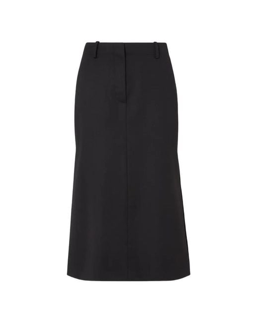 Fendi Black Belt-Loop Skirt