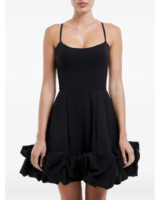 POST MERIDIEM Black Rückenfreies Bustier-Minikleid