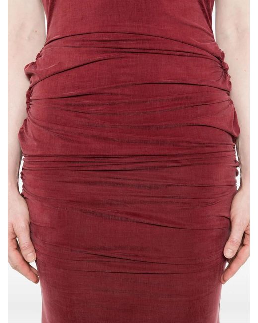 Vivienne Westwood Red Cowl-Neck Maxi Dress