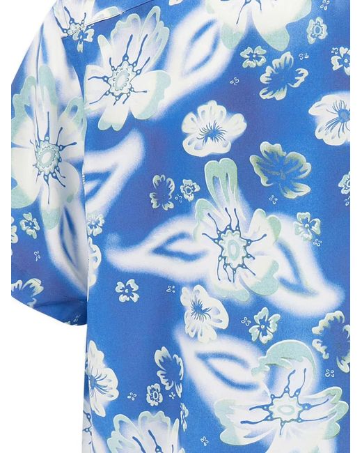 Paul Smith Blue Printed Shirt for men