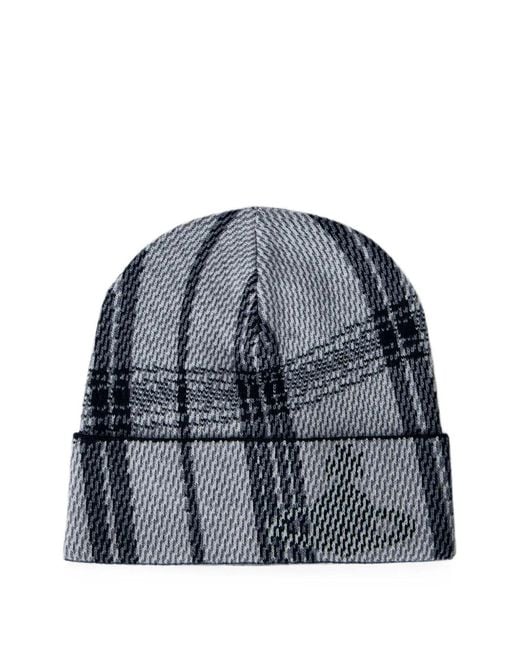 Vivienne Westwood Gray Tartan Beanie