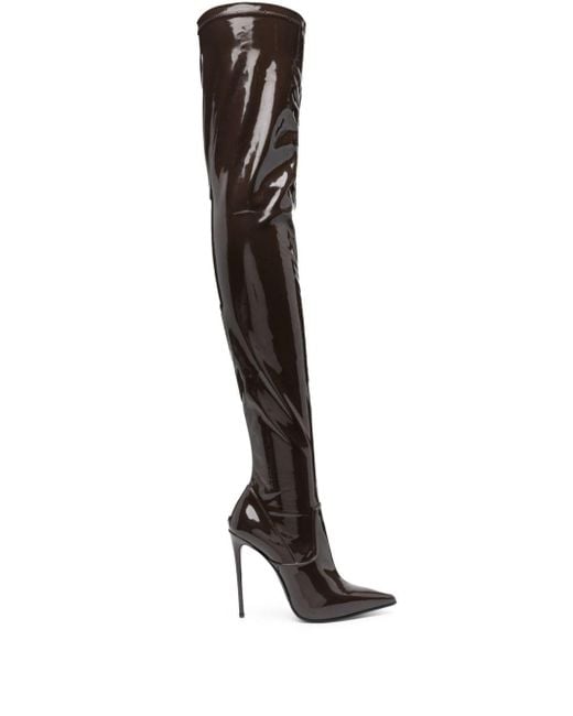 Le Silla Black Eva 120mm Thigh-high Boots