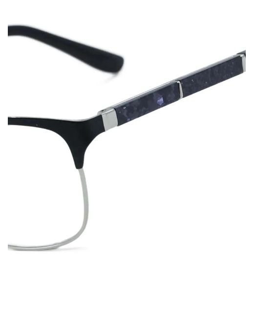 Jimmy Choo White Rectangle-Frame Glasses