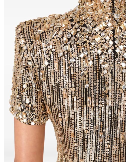 Jenny Packham Zea スパンコールトリム トップ White