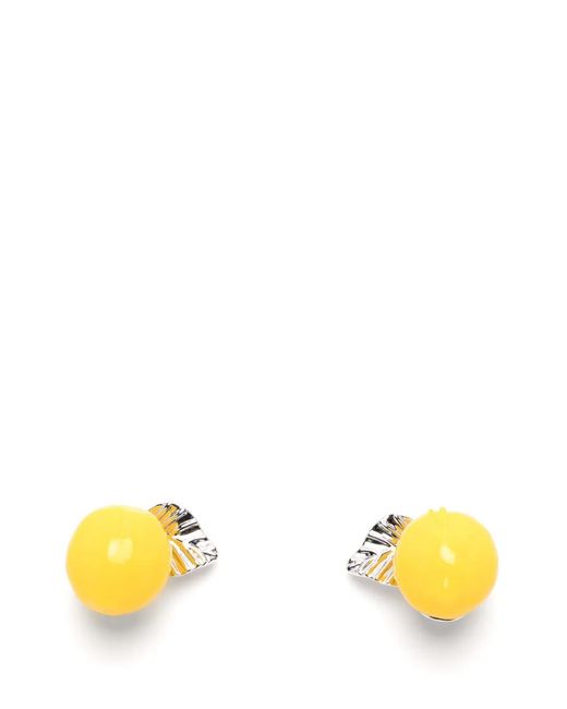 YVMIN Yellow Lemon-Shape Earrings