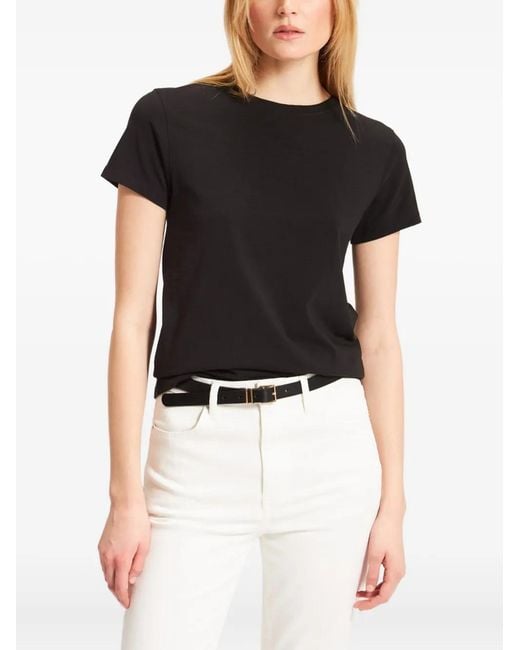 Patrick Assaraf Black Short-Sleeve T-Shirt