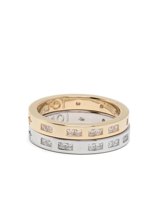 Bague Toi Moi Morse Code Apm Monaco en coloris White