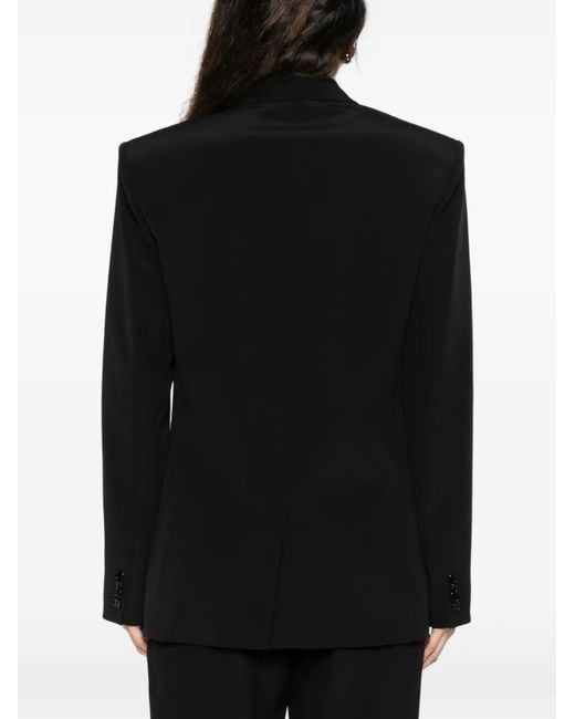 Isabel Marant Black Calie Silk Crepe Jacket