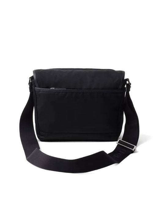 Prada Schultertasche Mit Logo-Patch in Black für Herren