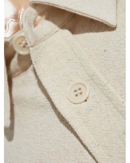 A.P.C. White Cotton Button-Up Shirt for men