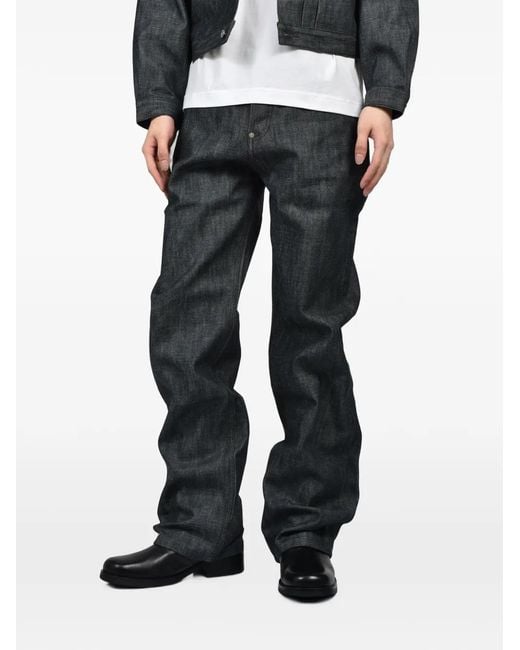 Vaqueros Rectos Rivet & Hide de hombre de color Black