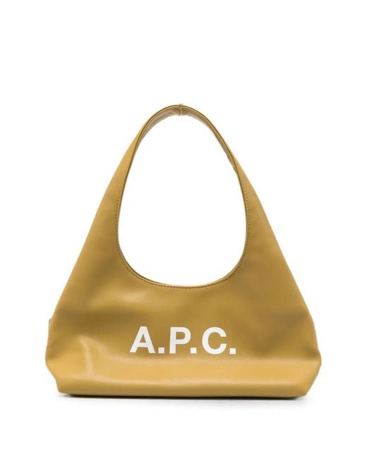 A.P.C. Metallic Logo-Print Tote Bag
