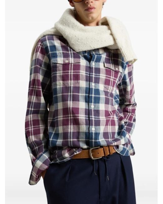 Woolrich Purple Duncan Shirt for men