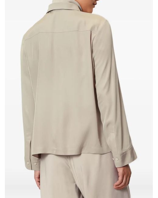 Marc O' Polo Blouse Met Lange Mouwen in het Natural