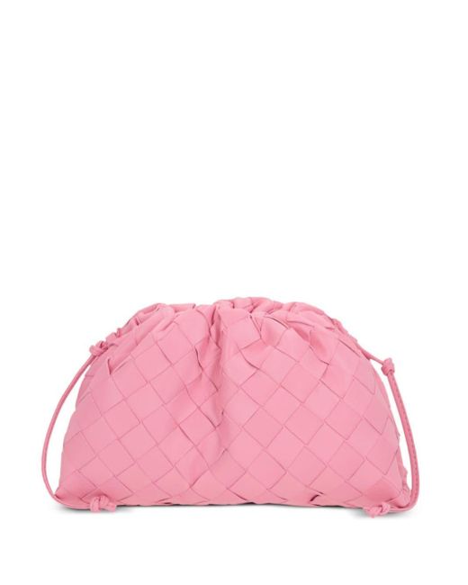 Bottega Veneta Pink Mini Pouch Leather Clutch Bag