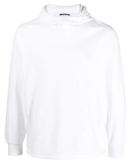 Sudadera con capucha y parche del logo C P Company de hombre de color White
