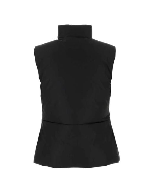 Jil Sander Black Padded High-Neck Jacket