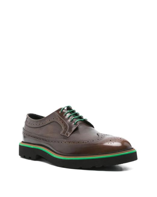 Paul Smith Brown Leather Brogue Derby Shoes for men