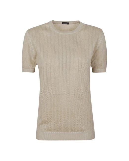 Kiton White T-Shirt À Encolure Ronde
