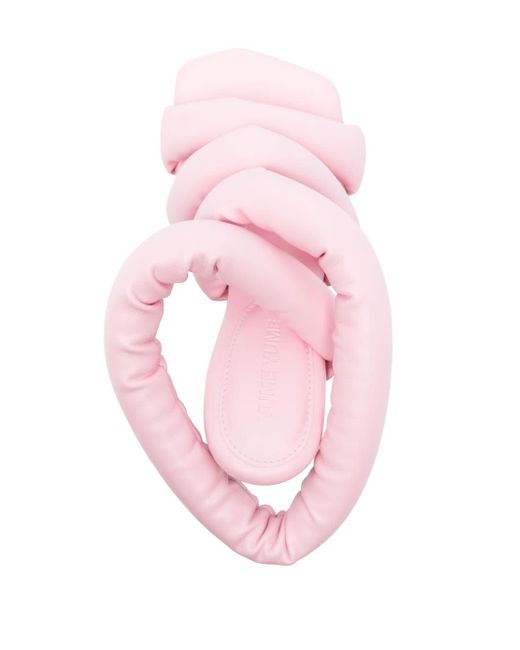 Mules Circular Heel con tacón de 110 mm Yume Yume de color Pink