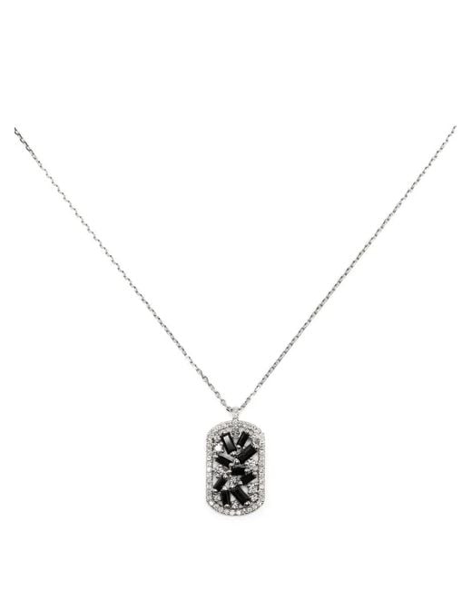 Suzanne Kalan Metallic 18Kt Diamond And Sapphire Necklace for men