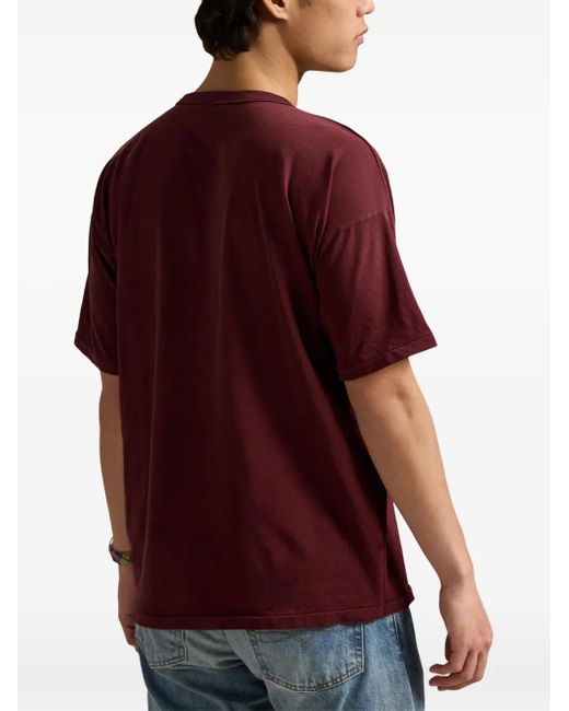 Polo Ralph Lauren Red Graphic-Print Crew-Neck T-Shirt for men