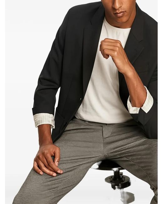 Blazer Con Botones Lacoste de hombre de color Black
