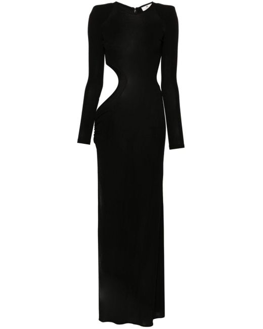 Elisabetta Franchi Black Cut-out-detail Maxi Dress