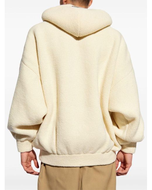 Fear Of God Natural Logo-motif Woll Hoodie for men