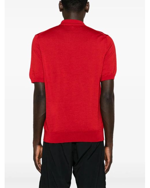 COMME DES GARÇONS PLAY Red Logo-Patch Polo Shirt