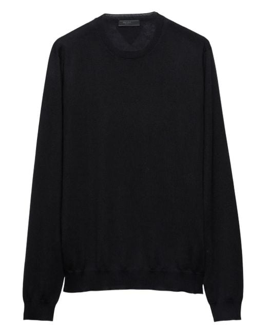 Jersey Con Cuello Redondo Prada de hombre de color Black
