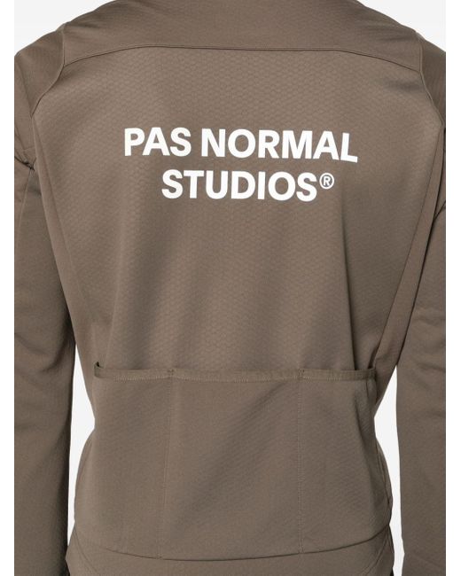 Pas Normal Studios Essential Thermal Trainingsjack in het Brown voor heren