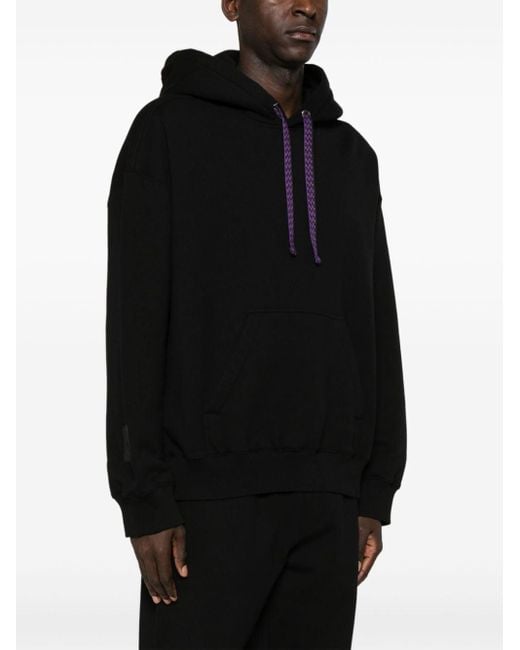 X Future hoodie en coton à logo brodé Lanvin en coloris Black