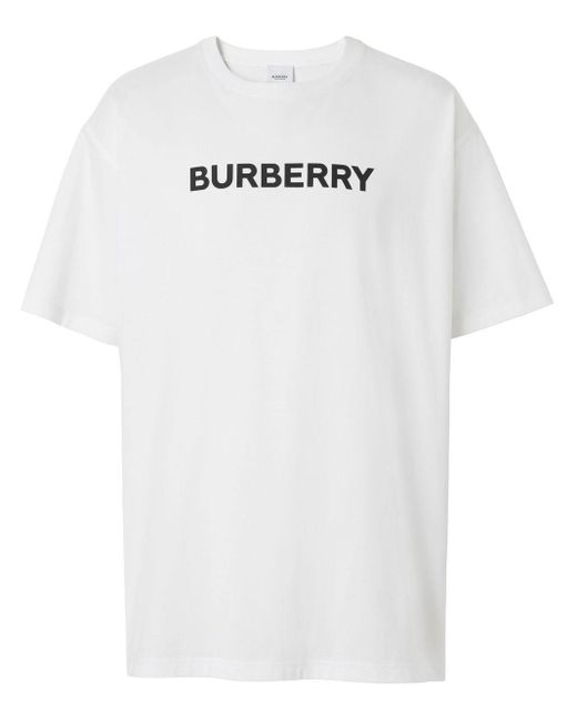 Burberry T-shirt Met Logoprint in het White voor heren