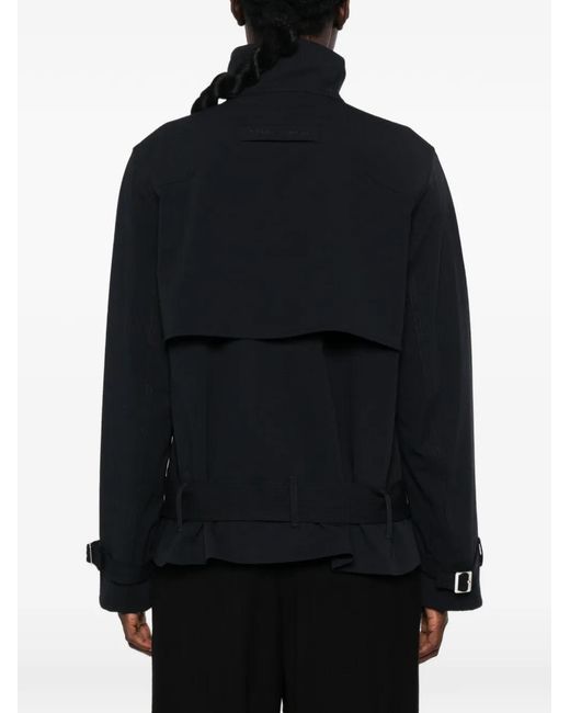 Samsøe & Samsøe Black Sabianca Double-Breasted Belted Jacket