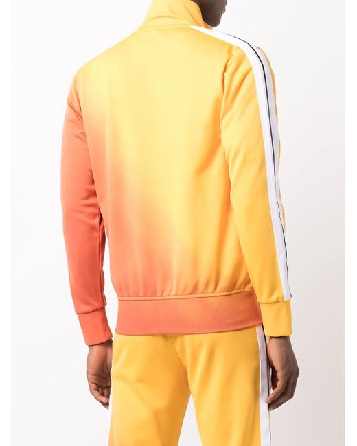 Palm Angels Orange Veste De Sport À Effet Dégradé for men