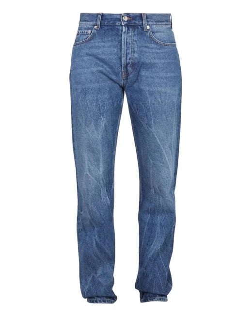 Séfr Geplooide Jeans in het Blue voor heren