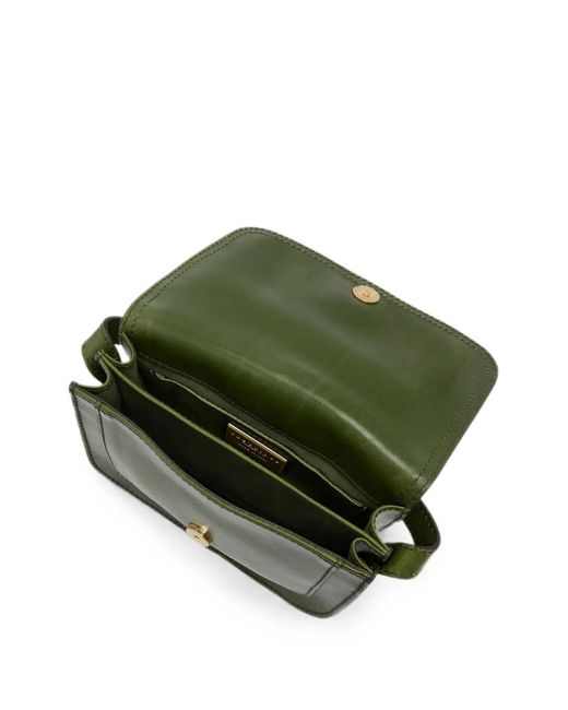 The Bridge Green Leather Crossbody Bag